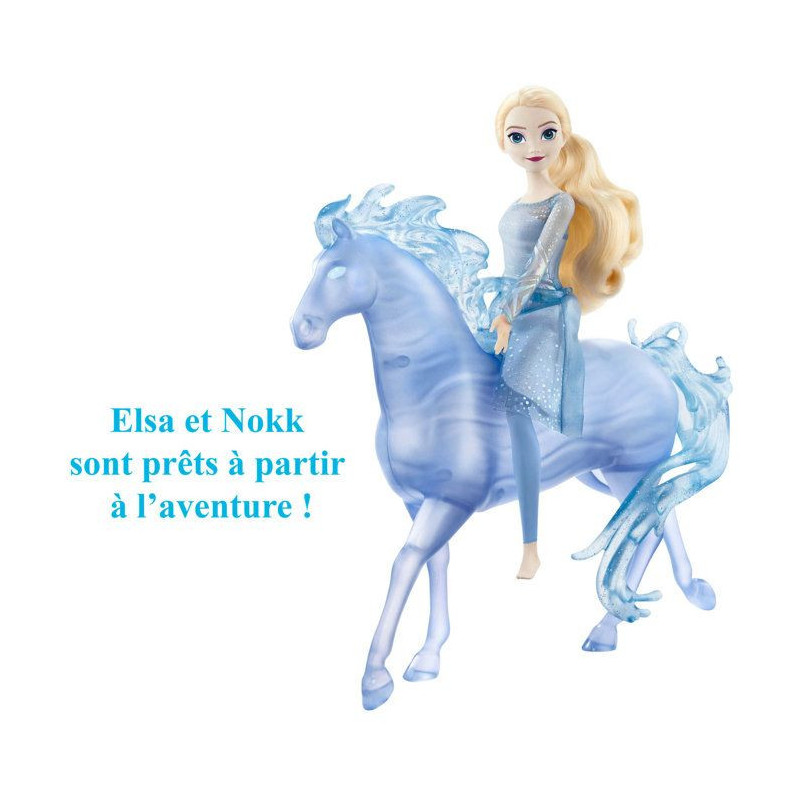 Disney-La Reine des Neiges 2-Elsa et Nokk-Coffret poupée et cheval H