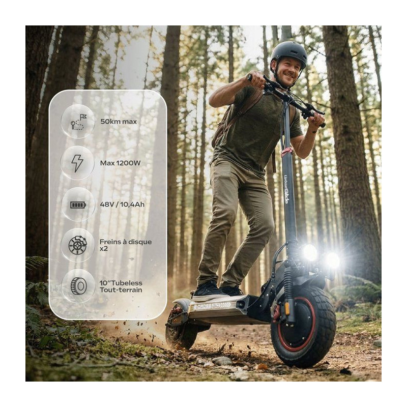 Trottinette électrique - URBANGLIDE - ECROSS GO - 1200W - batterie 48