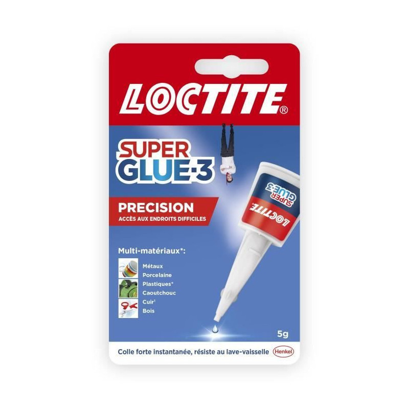 Cyanoacrylate adhesives - LOCTITE - SUPERGLUE-3P - Precision - 5 g bot