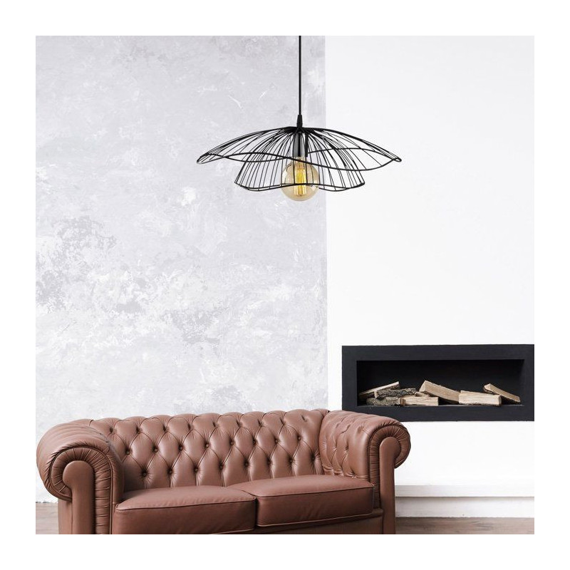 Suspension lustre D BY M.RED Black - Métal noir - Décoration design