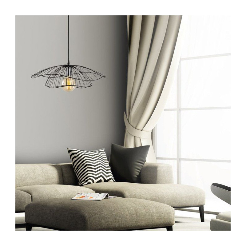 Suspension lustre D BY M.RED Black - Métal noir - Décoration design