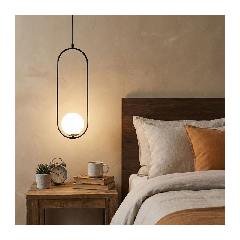 Suspension lustre D BY M.RED Black White - Bicolore - Moderne - Décor