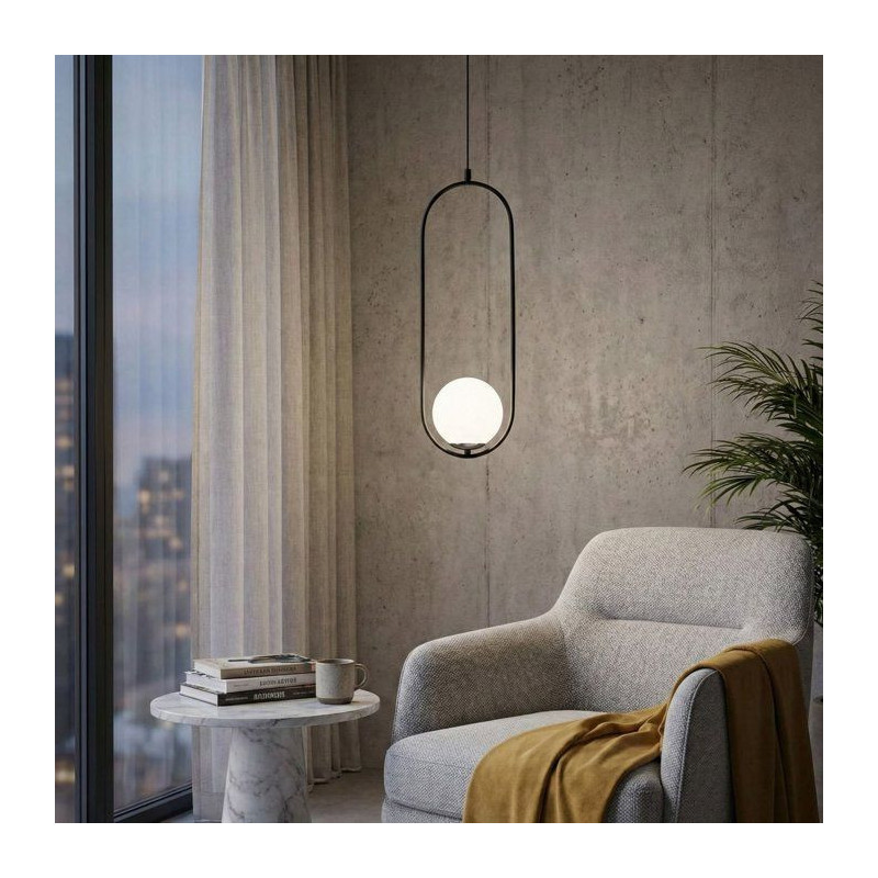 Suspension lustre D BY M.RED Black White - Bicolore - Moderne - Décor