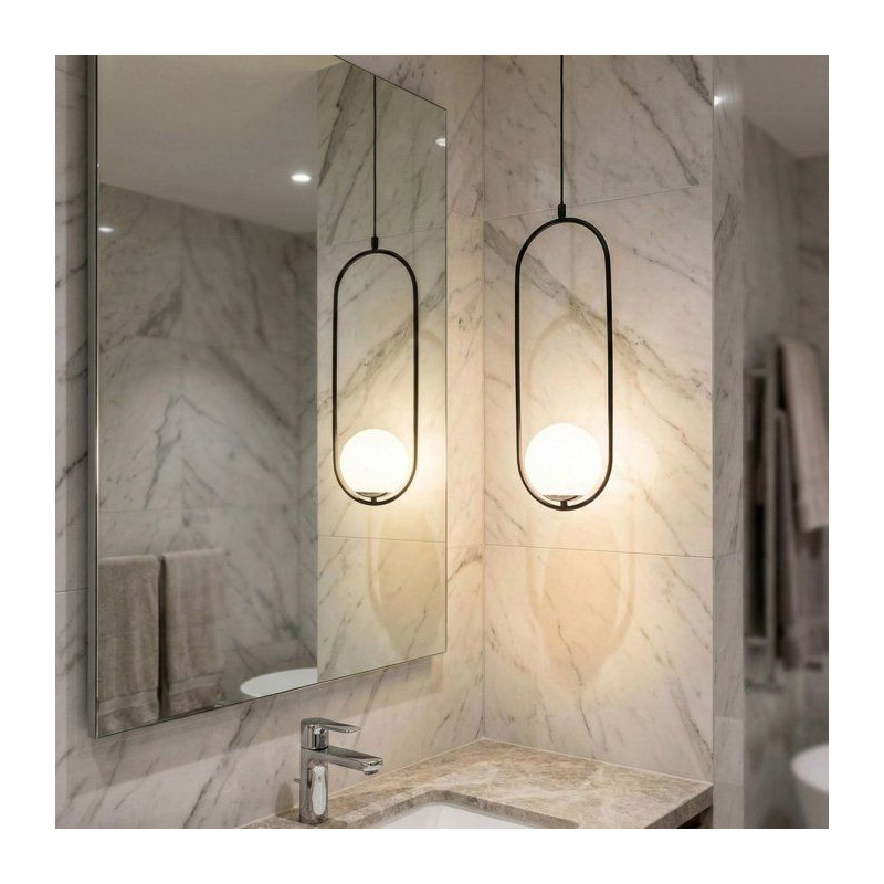 Suspension lustre D BY M.RED Black White - Bicolore - Moderne - Décor