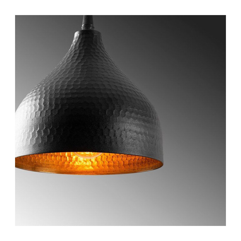 Suspension lustre moderne D BY M.RED Black - Métal noir - Glamour - D
