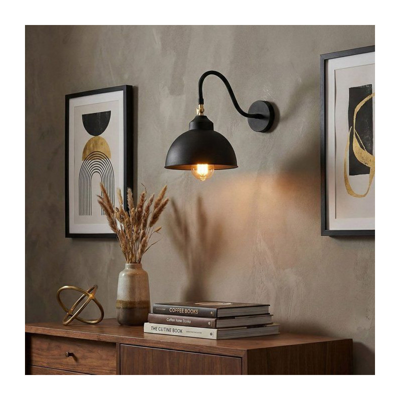 Applique murale Black - Style industriel - Métal - Design authentique