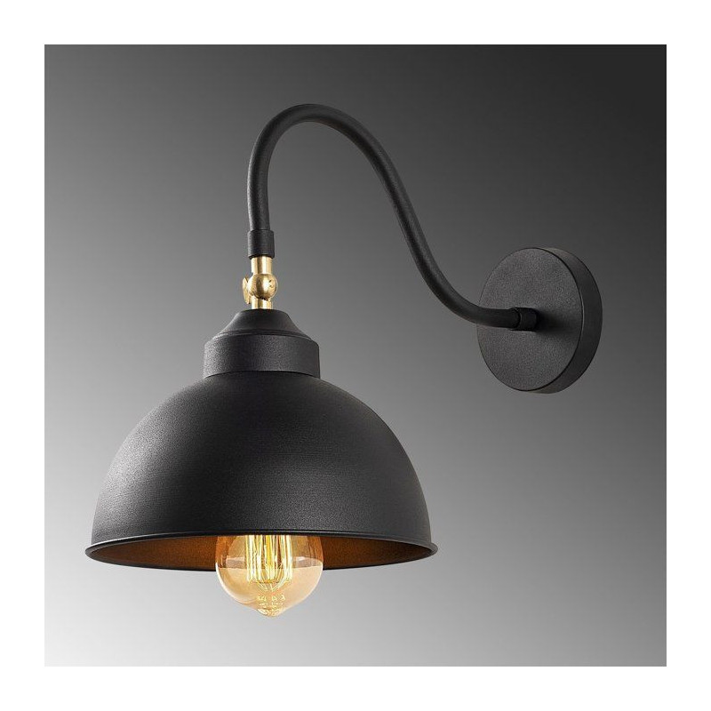 Applique murale Black - Style industriel - Métal - Design authentique