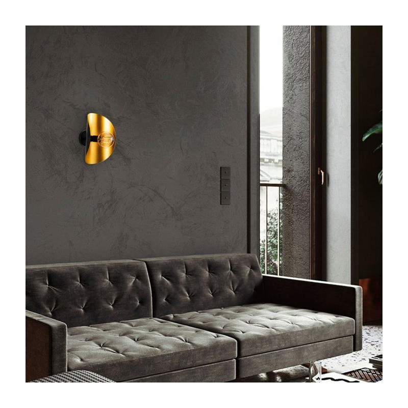 Applique murale Black Gold - Noir et or - Design chic - Finition premi