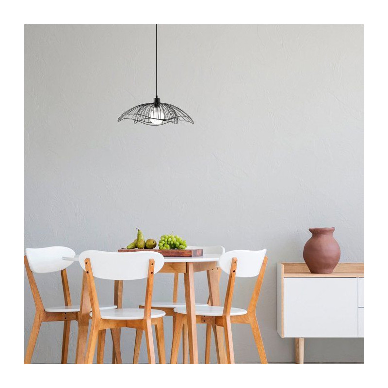 Suspension lustre industriel D BY M.RED Black - Métal robuste - Desig