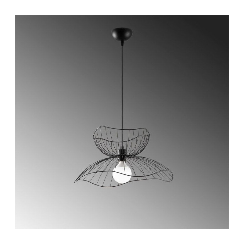 Suspension lustre industriel D BY M.RED Black - Métal robuste - Desig