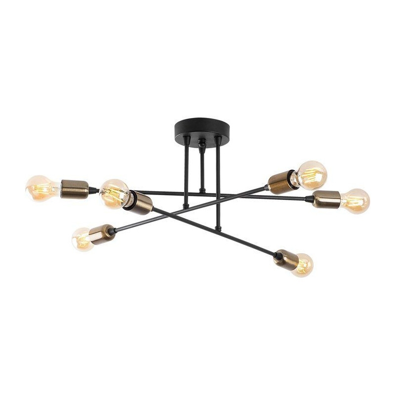 Suspension lustre D BY M.RED Black - Métal noir - Glamour - Ambiance