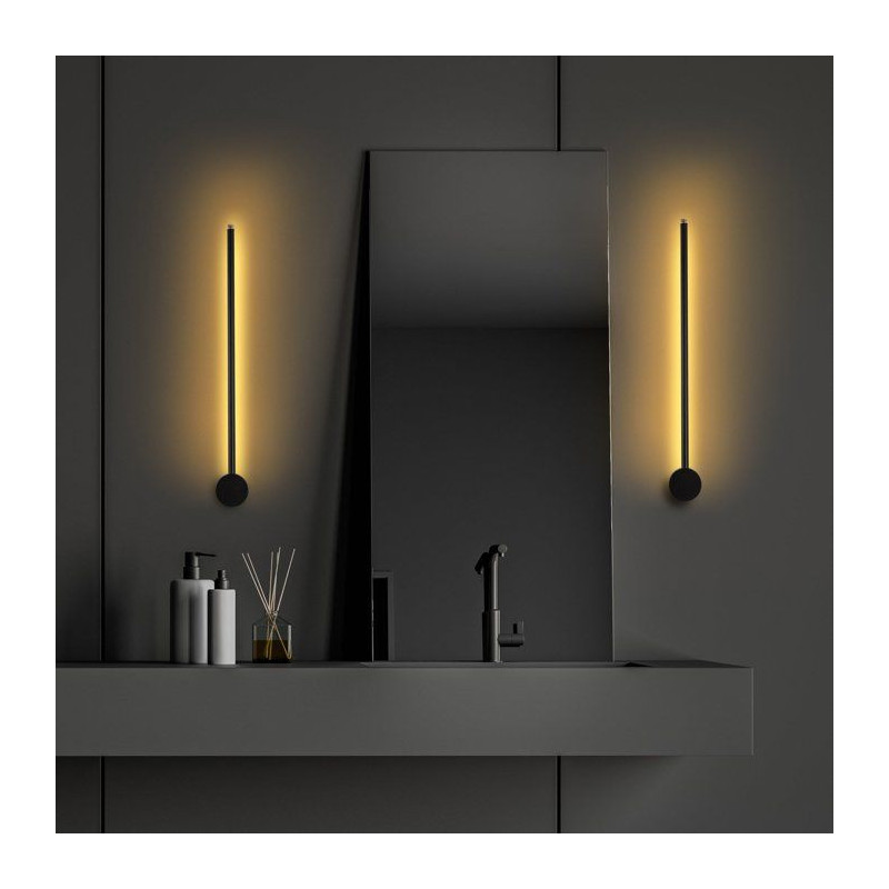Applique murale Black - Métal noir - Design moderne - Eclairage déco