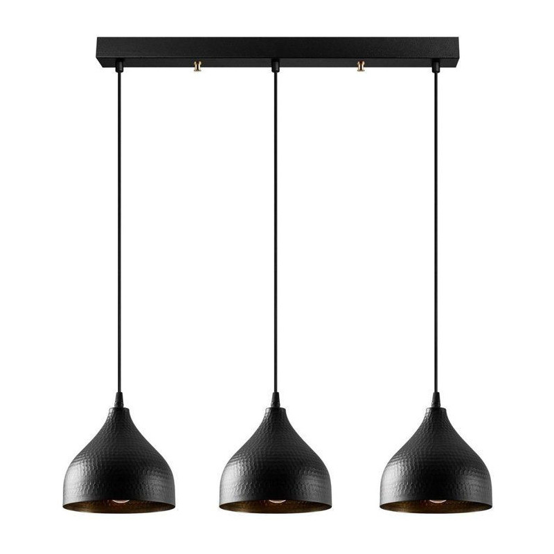 Suspension lustre D BY M.RED Black - Métal - Style contemporain - Raf