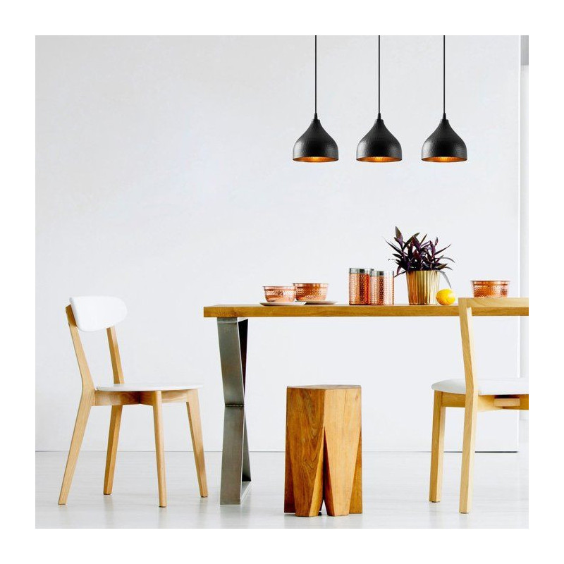 Suspension lustre D BY M.RED Black - Métal - Style contemporain - Raf