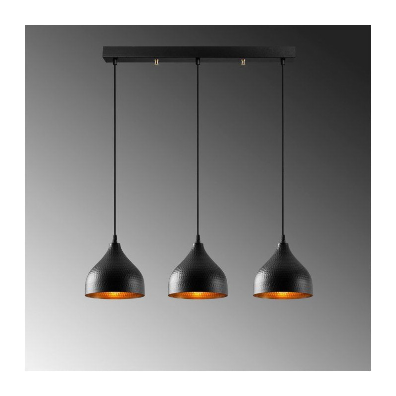 Suspension lustre D BY M.RED Black - Métal - Style contemporain - Raf