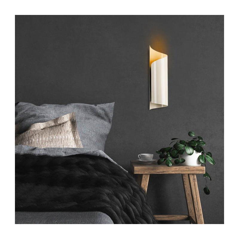 Applique murale Cream - Coloris creme - Design raffiné - Ambiance dou