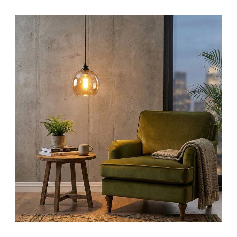 Suspension lustre D BY M.RED Gold Black - Doré et noir - Style glamou