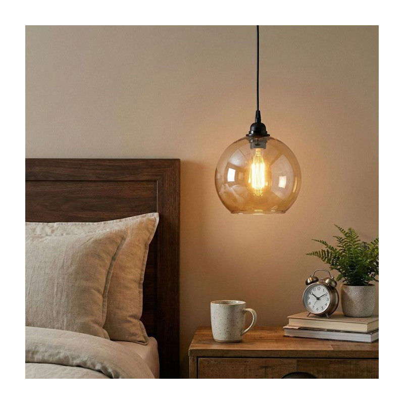 Suspension lustre D BY M.RED Gold Black - Doré et noir - Style glamou
