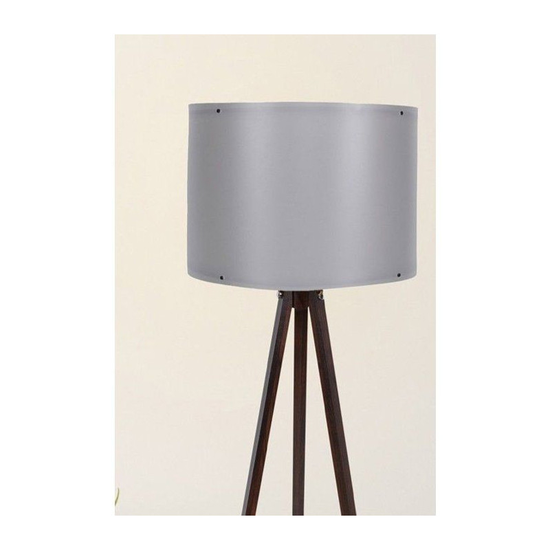 Lampadaire D BY M.RED Grey Walnut - MDF - Abat-jour polypropylene - St