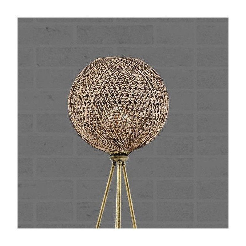 Lampadaire D BY M.RED Black Gold - MDF - Abat-jour polypropylene - Des