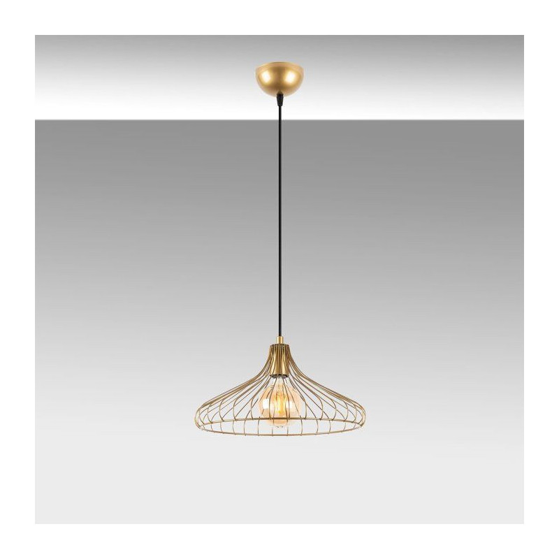 Suspension lustre D BY M.RED Gold - Métal doré - Glamour - Design pr
