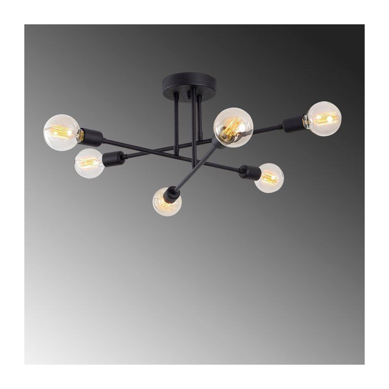 Suspension lustre D BY M.RED Black - Fer noir - Raffiné - Moderne