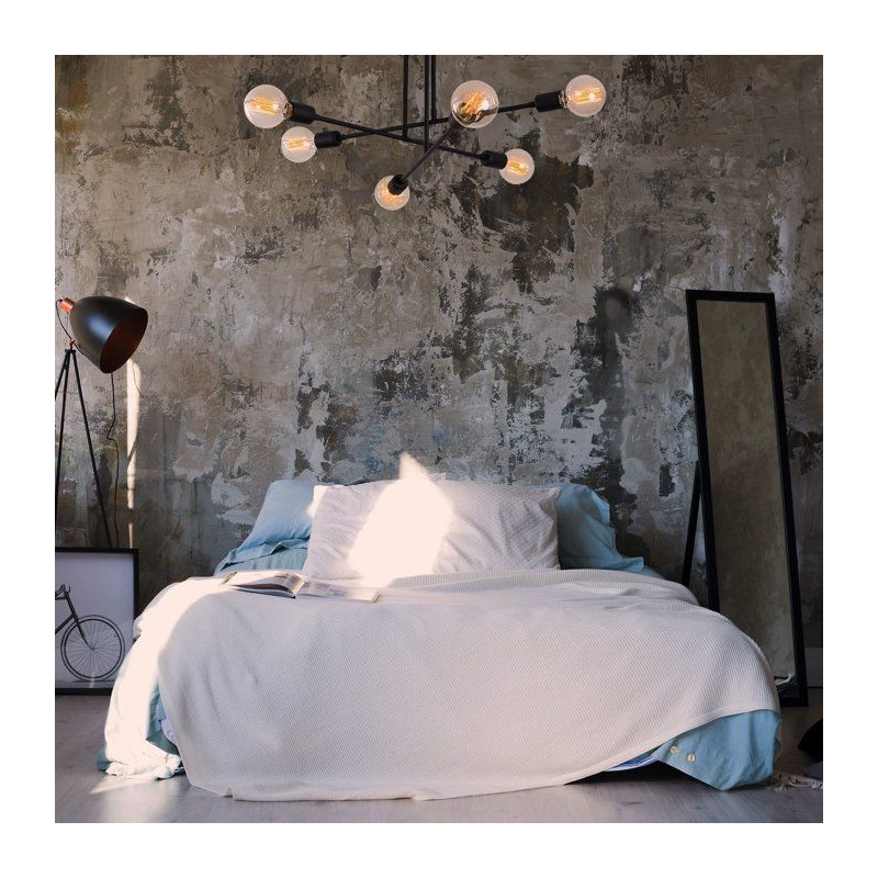 Suspension lustre D BY M.RED Black - Fer noir - Raffiné - Moderne