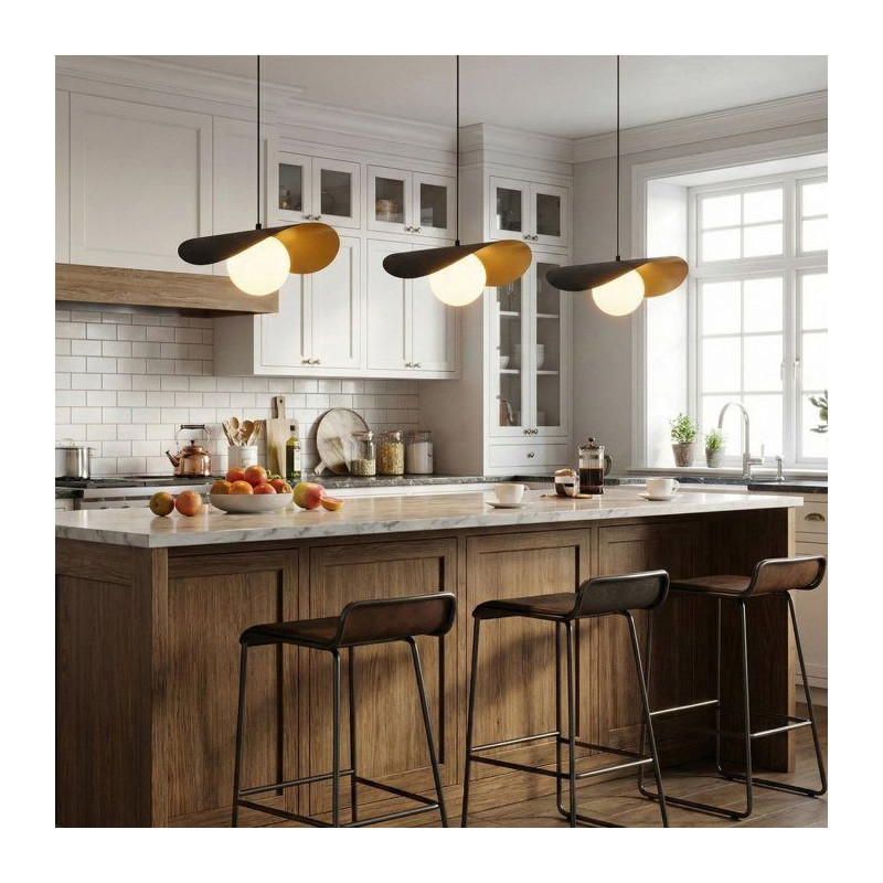 Suspension lustre D BY M.RED Black White - Noir et blanc - Design déc