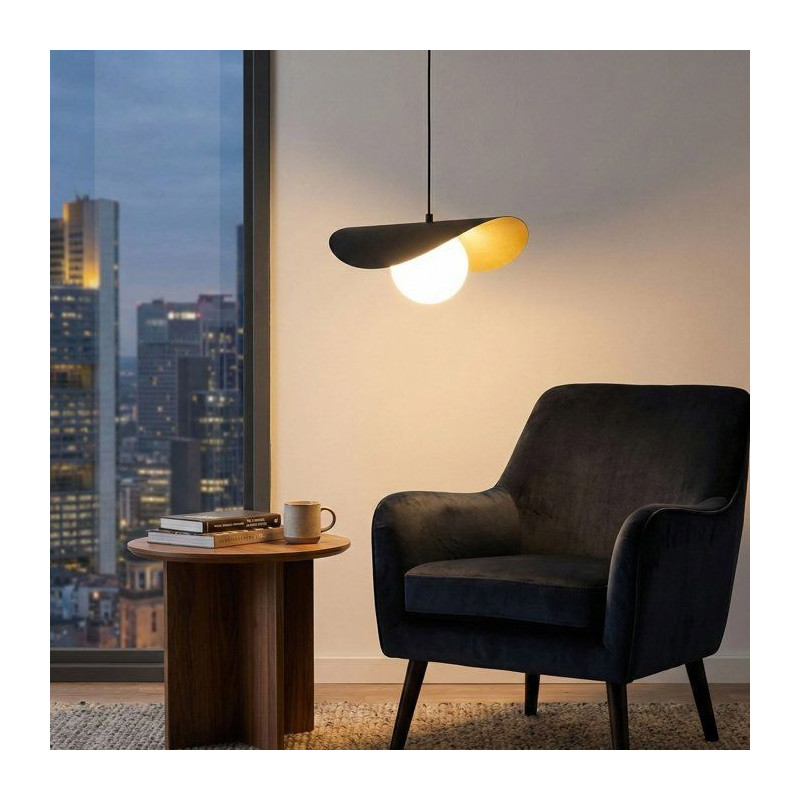 Suspension lustre D BY M.RED Black White - Noir et blanc - Design déc