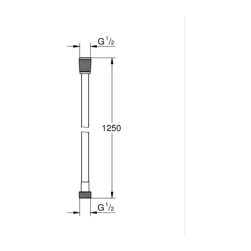 Flexible de douche - GROHE - Silverflex TwistStop
