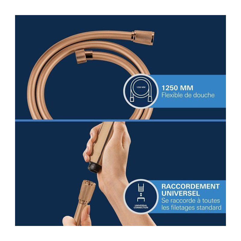 Flexible de douche - GROHE - Silverflex TwistStop