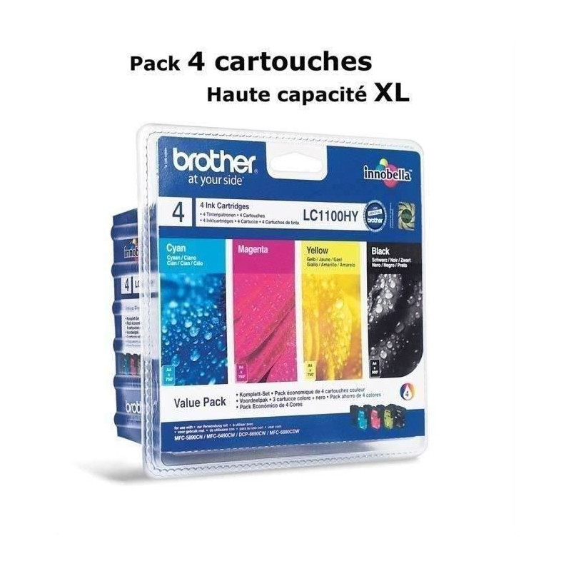 Brother LC1100HY Cartouches d'encre Multipack Coul