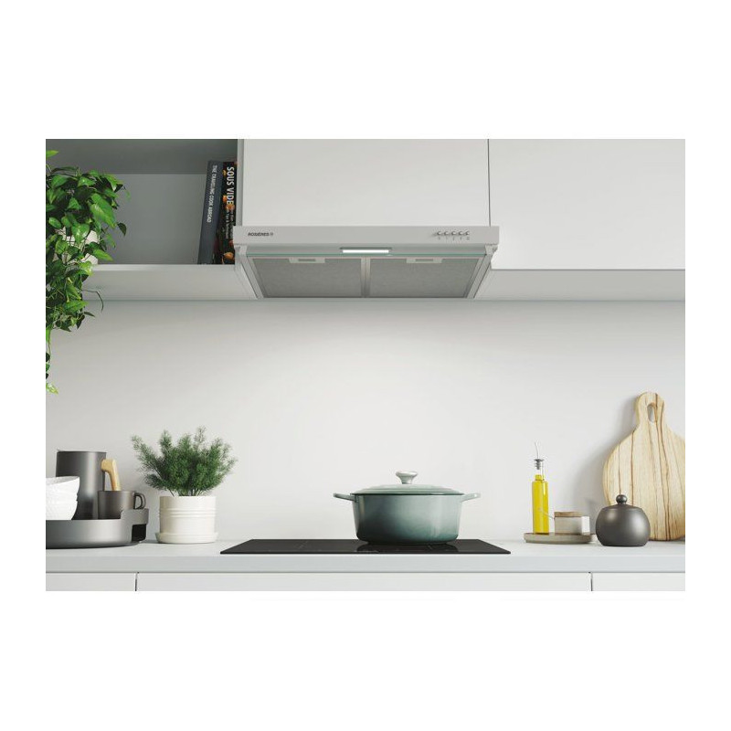Hotte aspirante casquette - ROSIERES RHC224/1IN - 3 vitesses - L 60cm