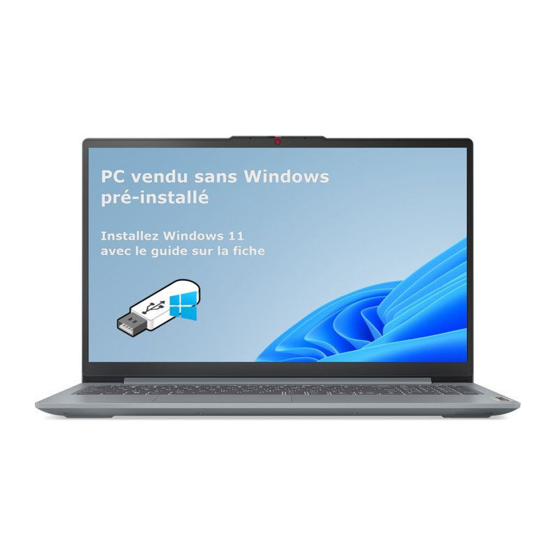 PC Portable LENOVO IdeaPad Slim 3 15AMN8 - Sans Windows - 15,6'' FHD -