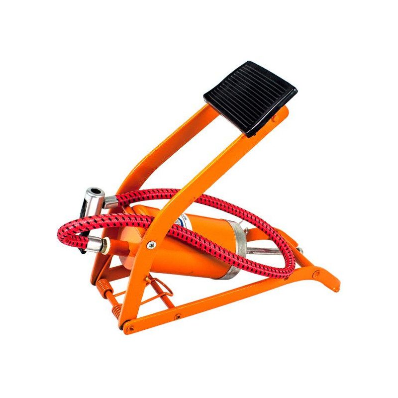 Foot pump - PRECISION STEEL - 3 bars Max
