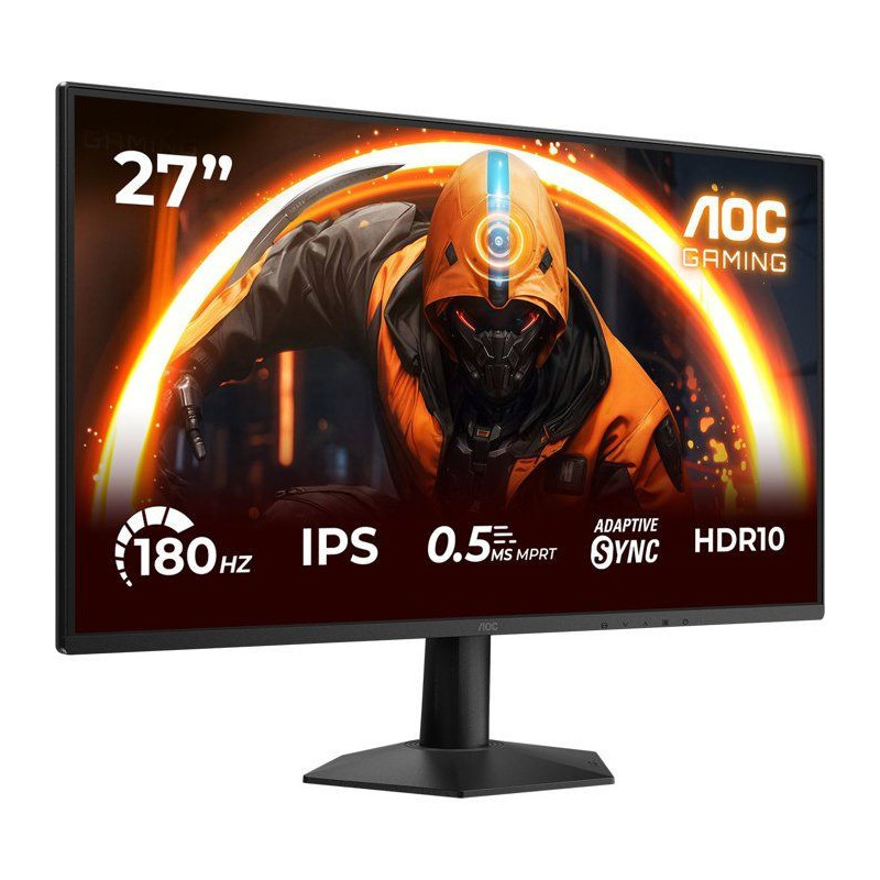 Écran PC Gamer - AOC - 27" - Full HD - 180 Hz - IPS - 0,5 ms - HDR10