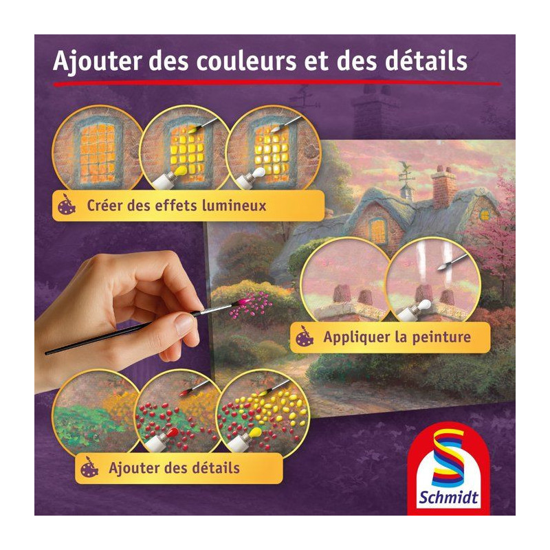 My Art Noble - Kit de peinture Premium - SCHMIDT SPIELE - Cotage Fleur
