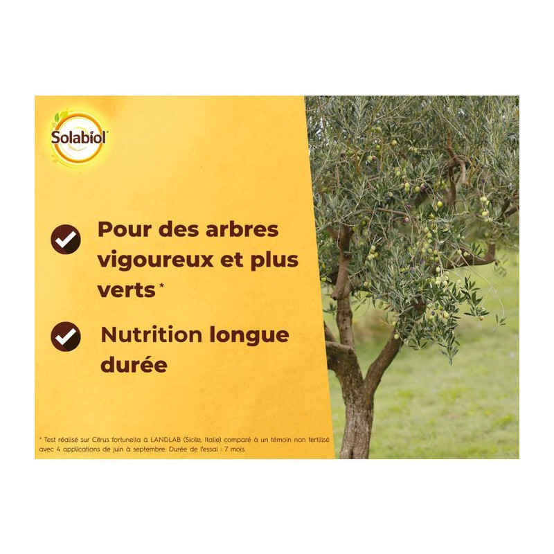 SOLABIOL Engrais oliviers figuiers & plantes Méditerranéennes - 750g