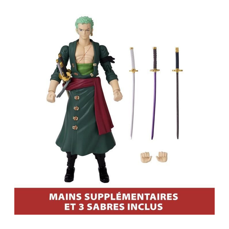 Figurine Anime Heroes 17 cm - Roronoa Zoro - BANDAI One Piece