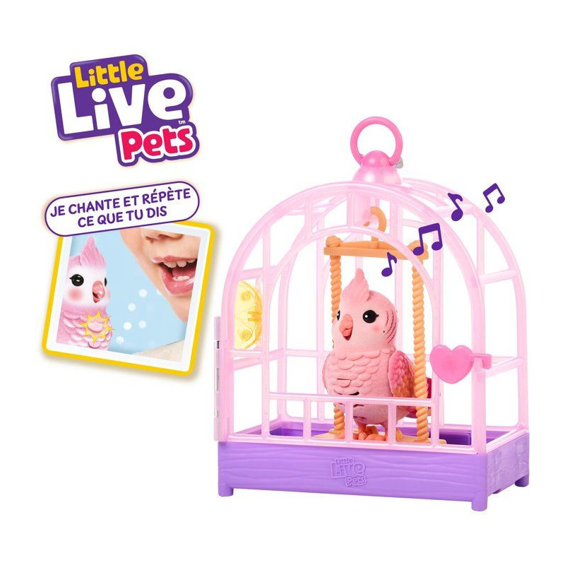 Figurine interactive - LITTLE LIVE PETS - Oiseau Rosie - Sons - Répet