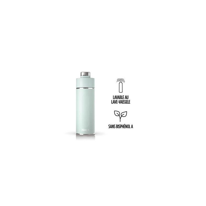Gourde isotherme Thirsti - NINJA - Vert - 700 ml - Acier inoxydable