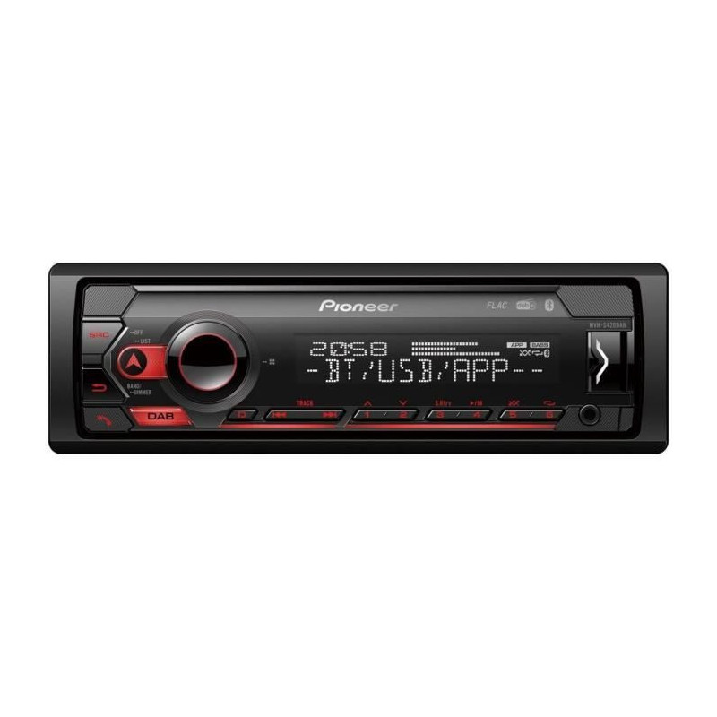 Autoradio - PIONEER - 1DIN - Bluetooth - DAB - USB - Connecté via app