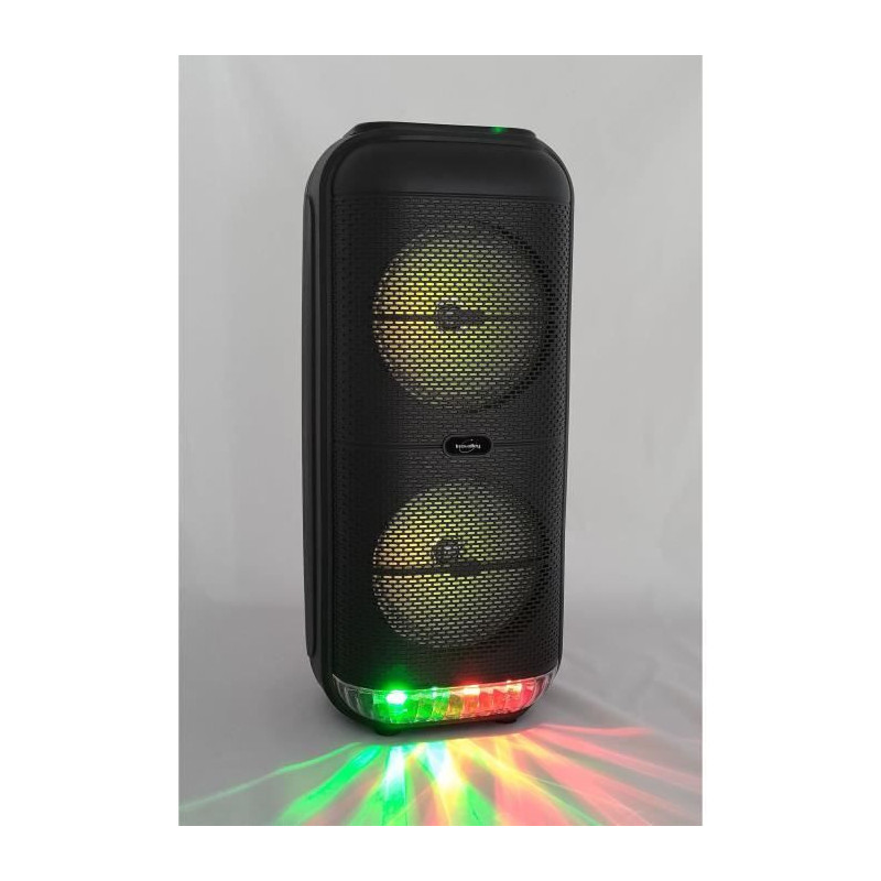Enceinte Karaoké lumineuse - INOVALLEY - KA22-BTH - Bluetooth V5.0 -