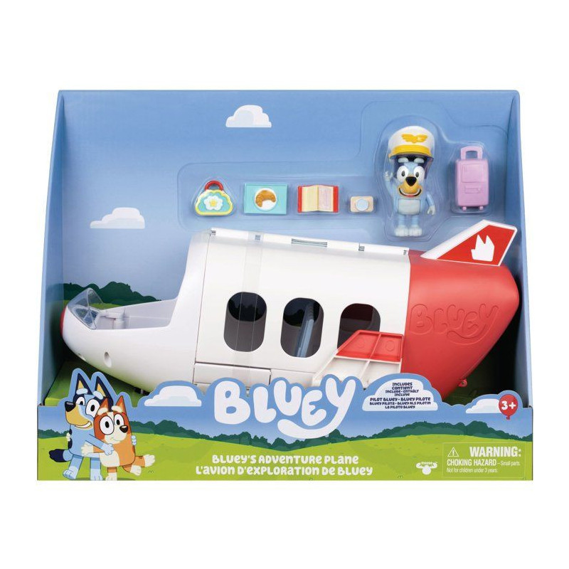 Véhicule - BLUEY - Avion Jet - Figurine incluse - Accessoires
