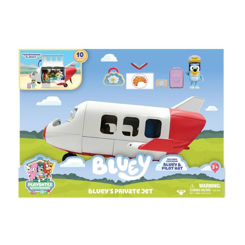 Véhicule - BLUEY - Avion Jet - Figurine incluse - Accessoires