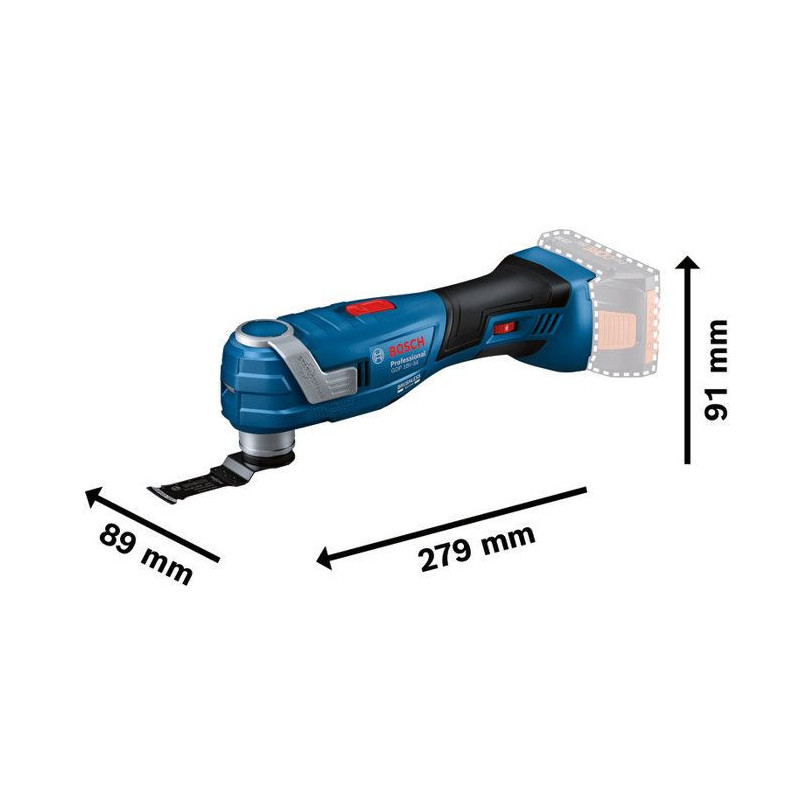 Outil oscillant 18V GOP 18V-34 (Sans batteri ni chargeur) + kit access