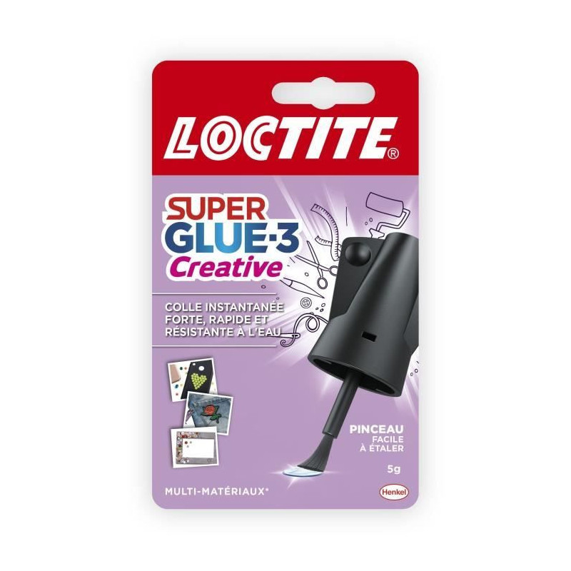 Cyanoacrylate glues - LOCTITE - SUPERGLUE-3P - Creative brush - 5g bot