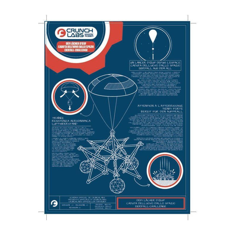 Kit scientifique - CRUNCHLABS - Chute d'oeuf - Expérience physique -