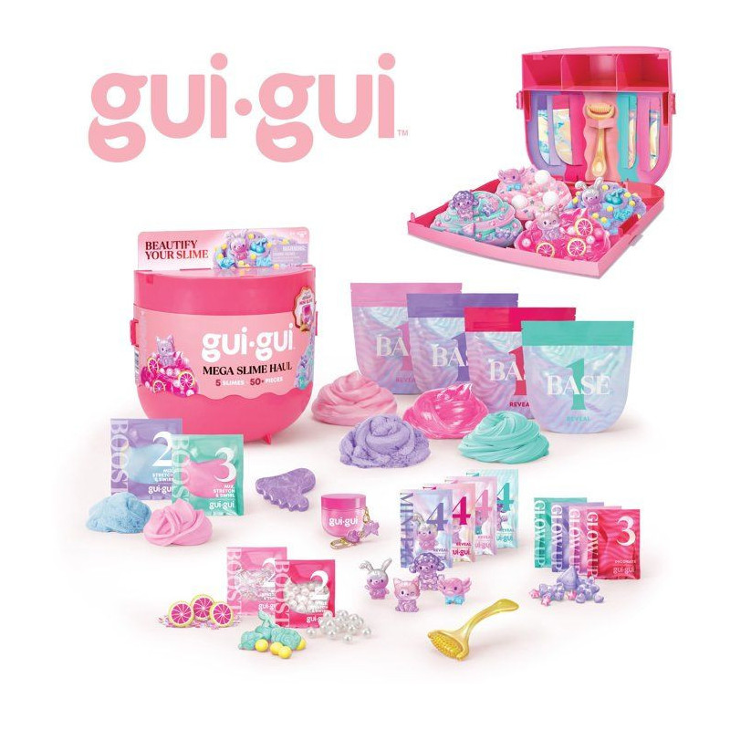 Slime - GUI GUI - Mega Fruity - Pack multiple - Accessoires - Créatio