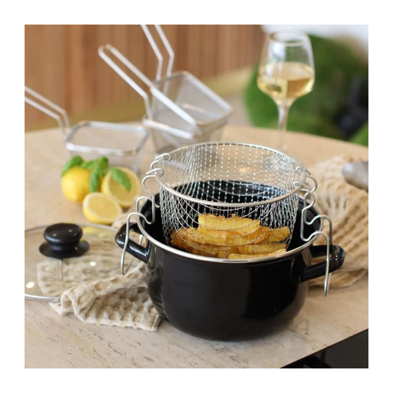 THEKITCHENETTE Fryer with lid 3645580 26cm All heat sources including